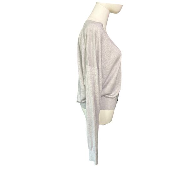 J.Crew Silk Cashmere Blend Button Front Cardigan Sweater Gray Large - Picture 5 of 8